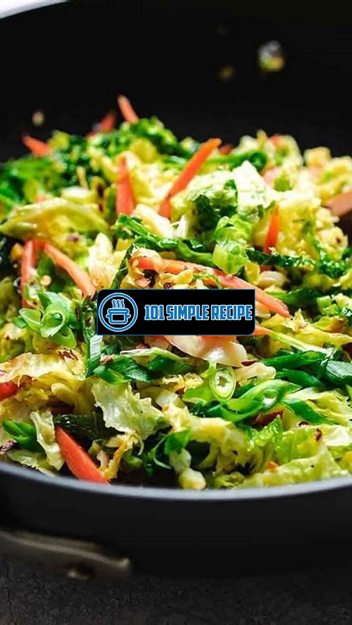 Delicious Vegetarian Cabbage Recipes | 101 Simple Recipe