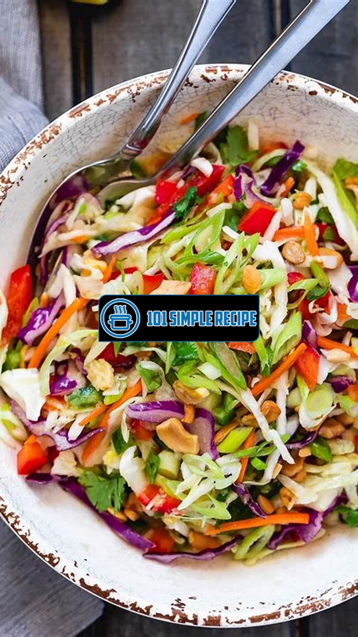 Delicious and Healthy Cabbage Salad Recipes | 101 Simple Recipe