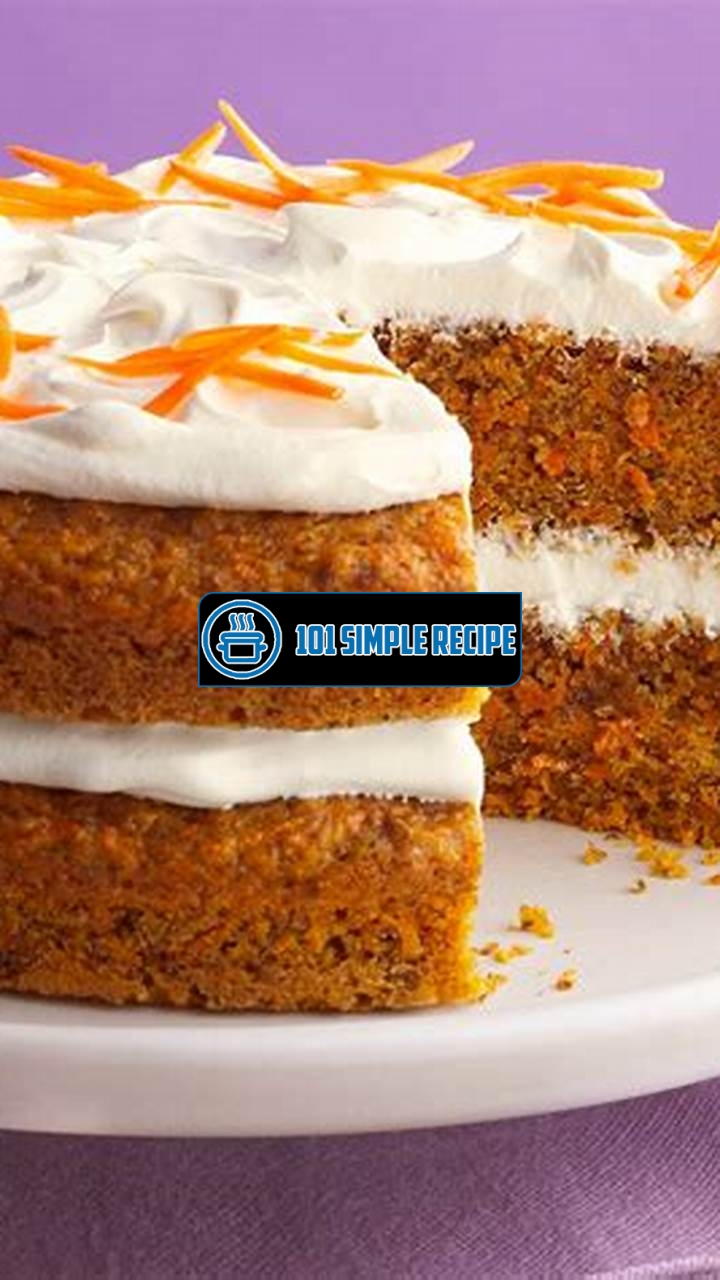 Delicious and Healthy Carrot Cake Recipe UK | 101 Simple Recipe