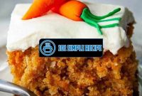 Delicious Carrot Cake Recipe with Oil | 101 Simple Recipe