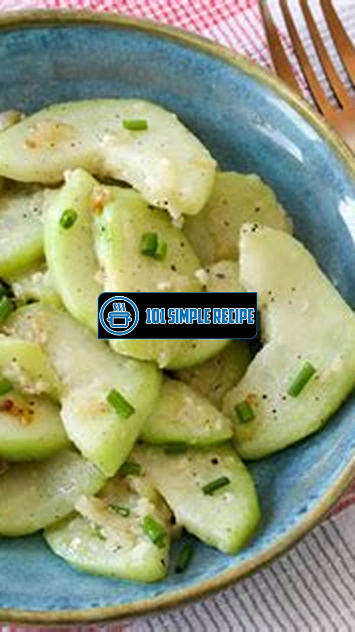 Delicious Chayote Squash Recipes to Try Today | 101 Simple Recipe