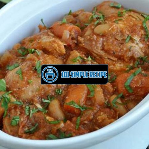 Create Delicious Chicken and Cannellini Beans in Your Slow Cooker | 101 Simple Recipe