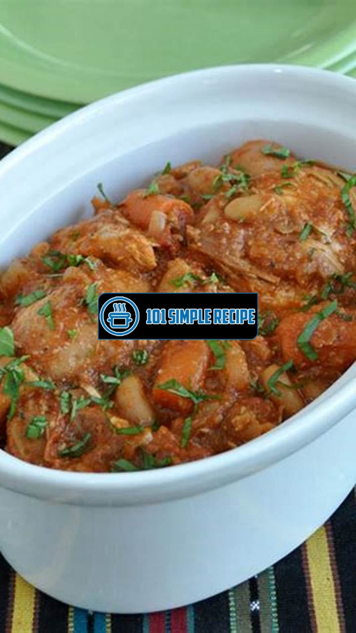 Create Delicious Chicken and Cannellini Beans in Your Slow Cooker | 101 Simple Recipe
