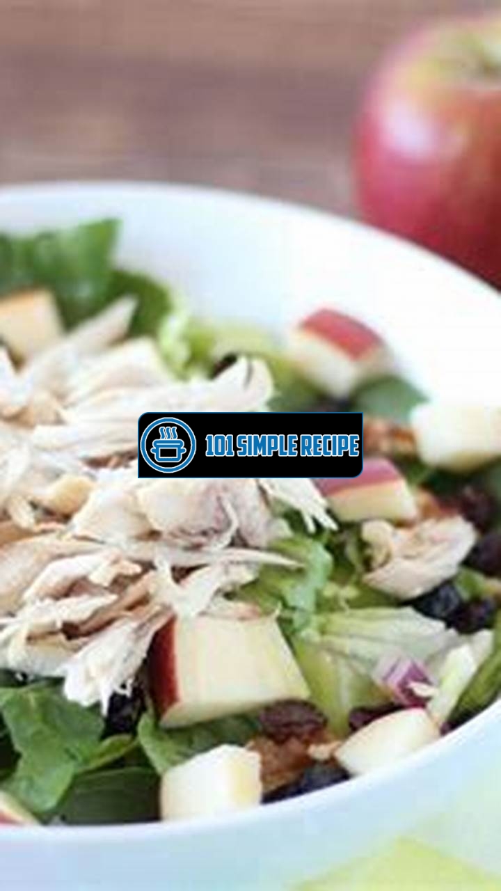 Discover the Refreshing Flavors of Chicken Apple Salad | 101 Simple Recipe