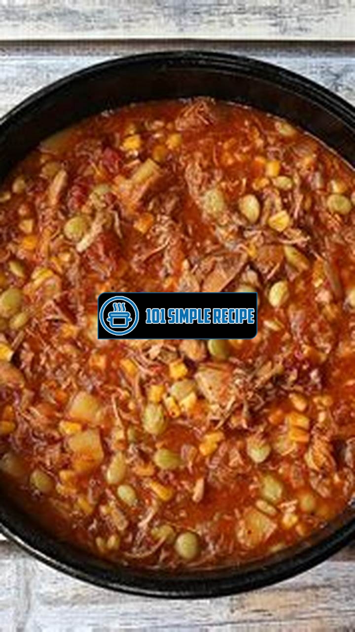 Delicious Chicken Brunswick Stew Recipe | 101 Simple Recipe