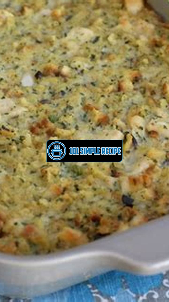 Delicious Chicken Dressing Casserole for a Flavorful Meal | 101 Simple Recipe