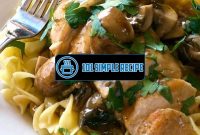 Easy and Delicious Chicken Marsala in Pressure Cooker | 101 Simple Recipe