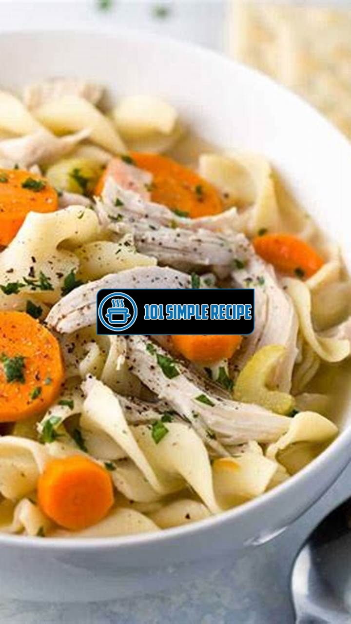 Delicious Slow Cooker Chicken Noodle Soup Recipe | 101 Simple Recipe