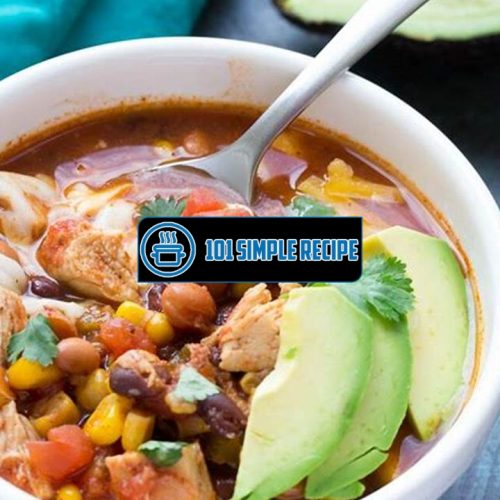 Delicious Chicken Taco Soup Slow Cooker Recipe | 101 Simple Recipe