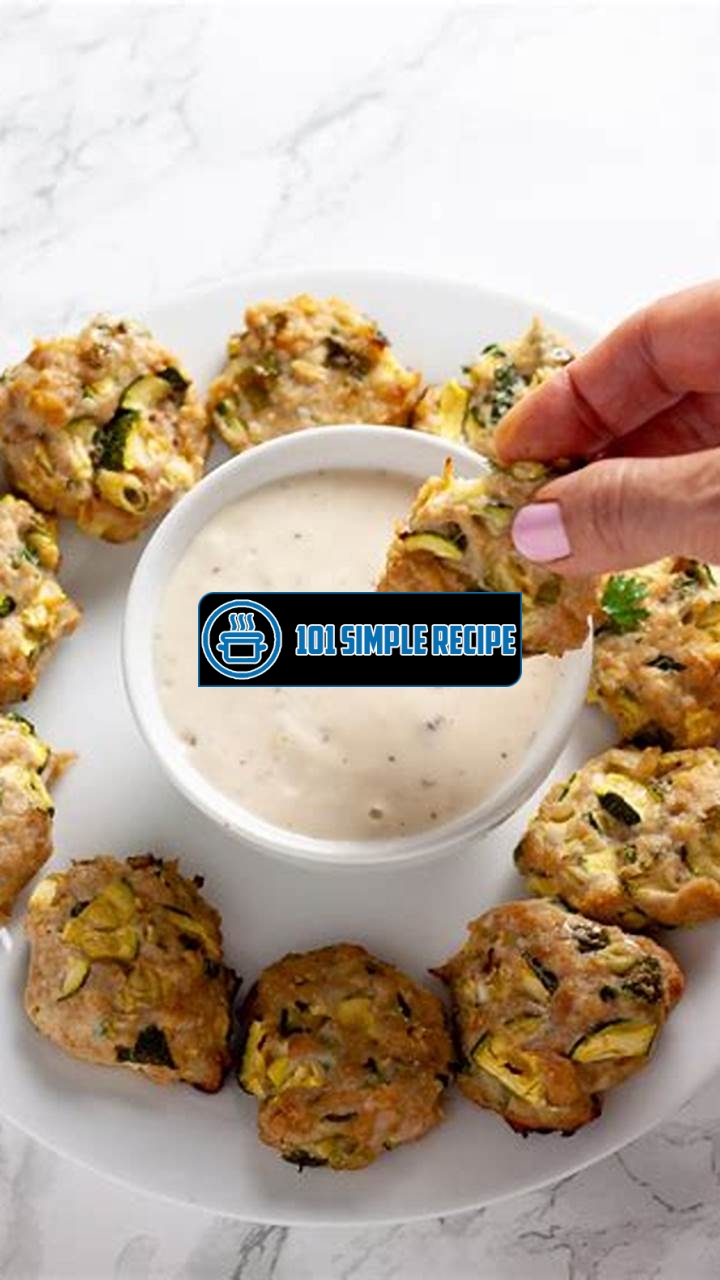Delicious Chicken Zucchini Poppers: A Tasty Low-Carb Appetizer | 101 Simple Recipe