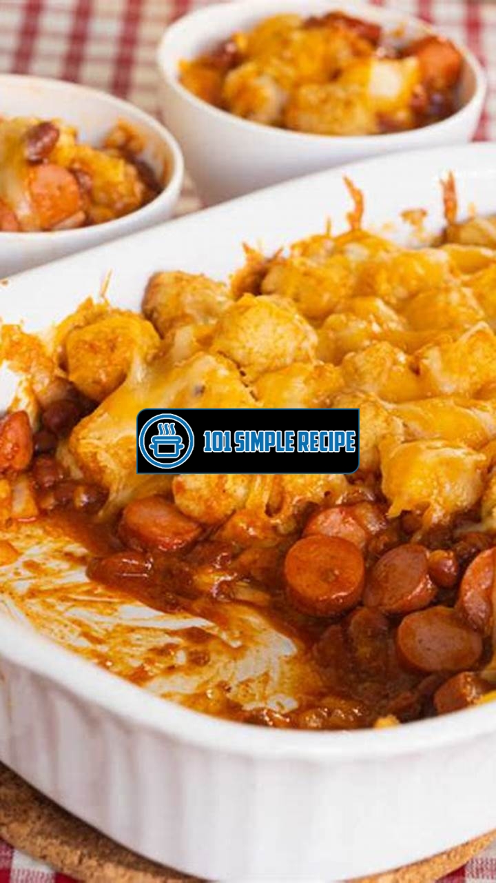 Upgrade Your Casserole Game with the Chili Cheese Hot Dog Tater Tot Casserole | 101 Simple Recipe