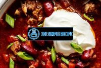 Delicious Chili Recipe for a Healthy Slow Cooker Meal | 101 Simple Recipe