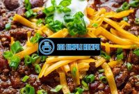 Delicious Chili Recipe with Beans and Noodles | 101 Simple Recipe