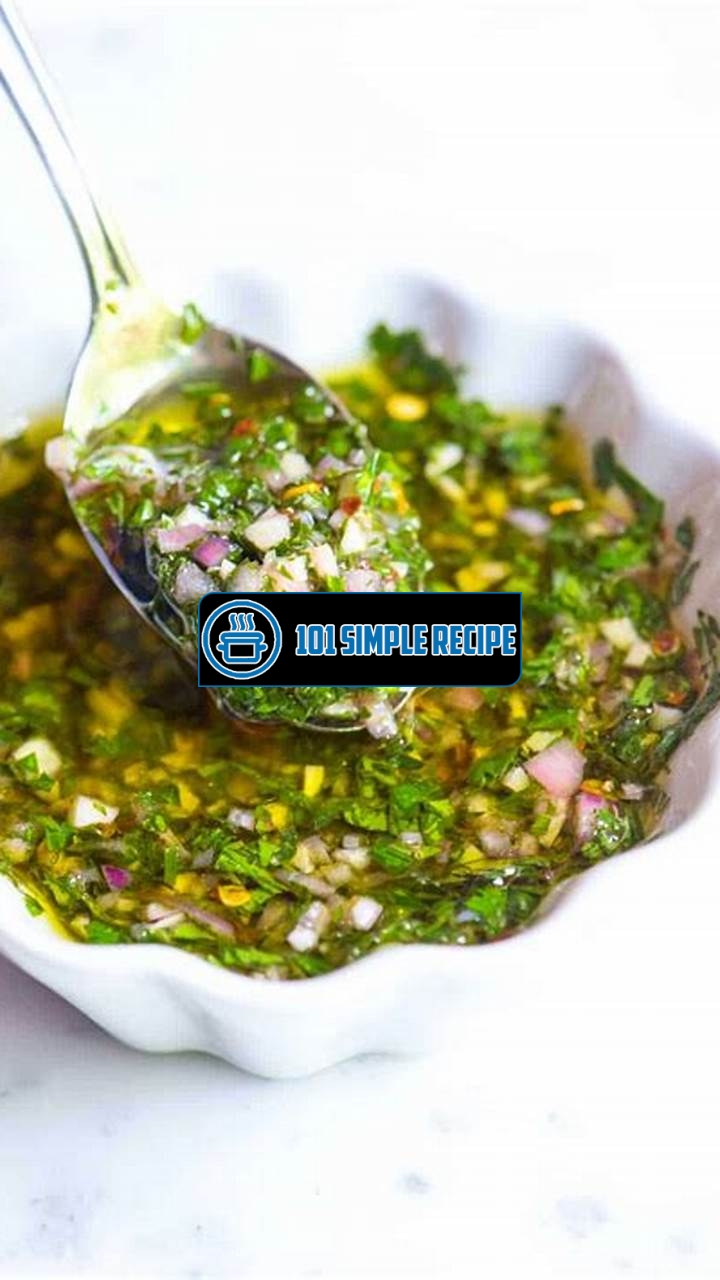 An Easy Chimichurri Recipe for Flavorful Meals | 101 Simple Recipe