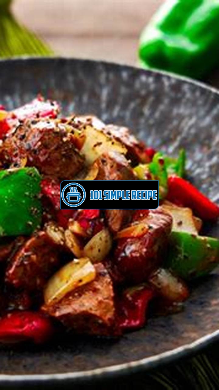 Authentic Chinese Black Pepper Beef Recipe | 101 Simple Recipe