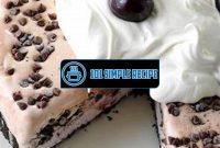 Indulge in Delicious Chocolate Cherry Ice Cream Cake | 101 Simple Recipe