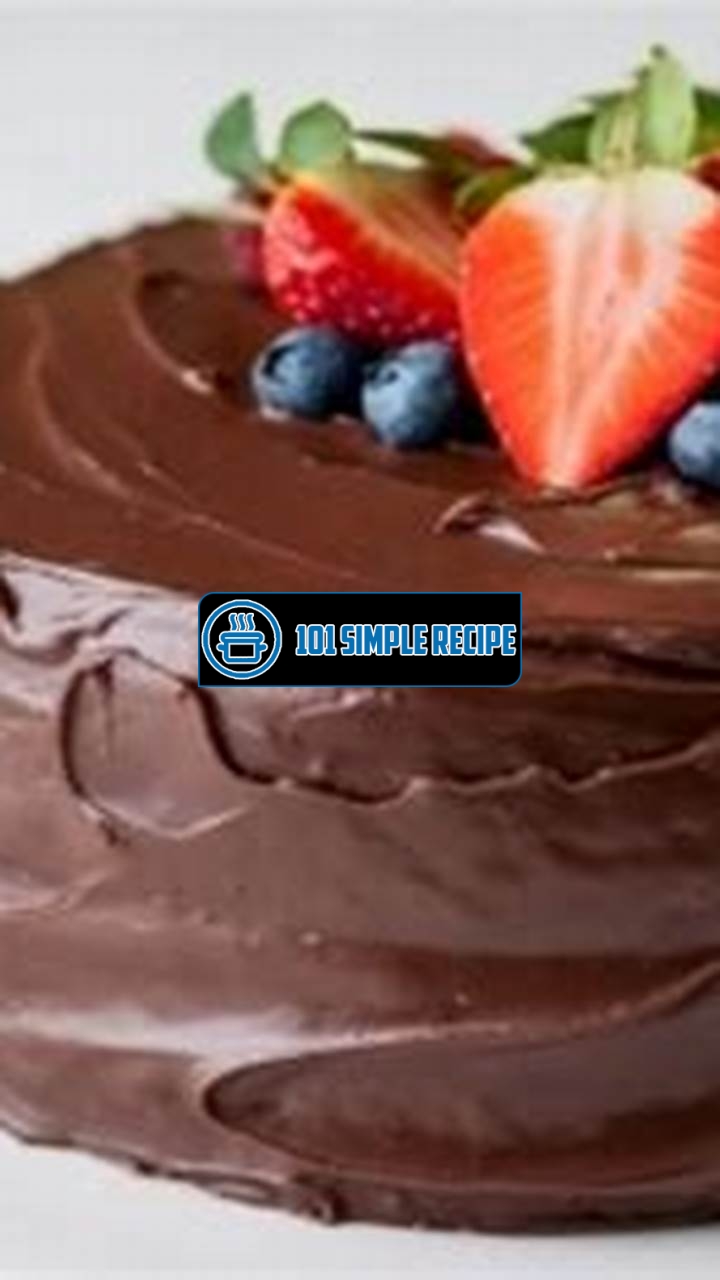 Indulge in the Decadence of a Chocolate Fudge Cake Recipe UK | 101 Simple Recipe