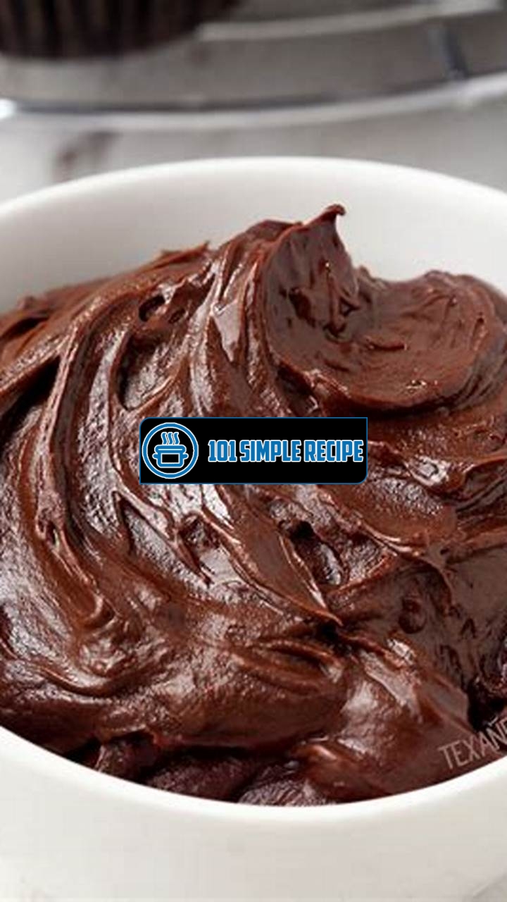 Decadent Chocolate Fudge Icing Recipe with Cocoa Powder | 101 Simple Recipe