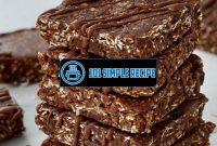 Indulge in Guilt-Free Chocolate Oatmeal Bars | 101 Simple Recipe