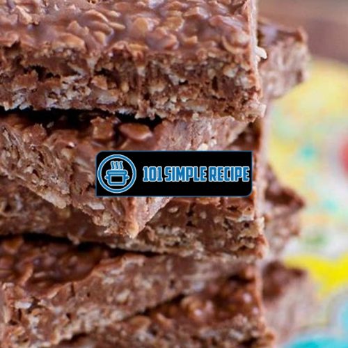 Indulge in Delicious Chocolate Oatmeal Bars | 101 Simple Recipe