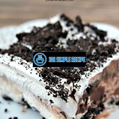 The Irresistible Delight of Chocolate Oreo Pudding Cake | 101 Simple Recipe
