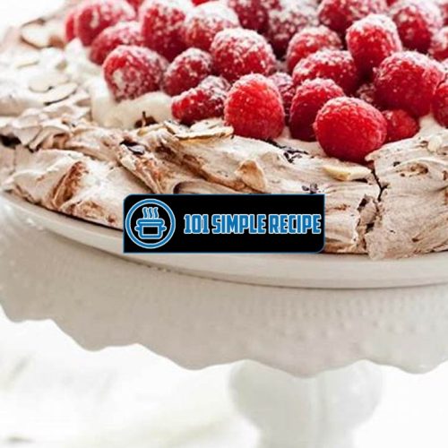 Chocolate Pavlova With Whipped Cream And Raspberries | 101 Simple Recipe