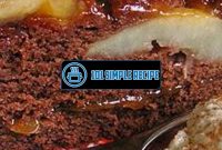 Deliciously Decadent Chocolate Pear Cake Recipe | 101 Simple Recipe