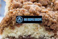 Delicious Cinnamon Crumb Cake Recipe | 101 Simple Recipe