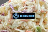 Delicious Classic Memphis Style Coleslaw Recipe | 101 Simple Recipe