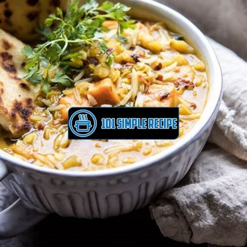 Coconut Sweet Potato Lentil Soup With Rice | 101 Simple Recipe