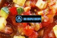 Delicious Cold Summer Tomato Soup Recipe | 101 Simple Recipe