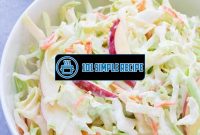 Delicious Coleslaw Recipe without Mayo | 101 Simple Recipe