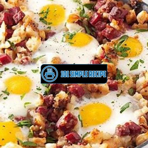 Corned Beef Hash And Eggs Stove Top | 101 Simple Recipe