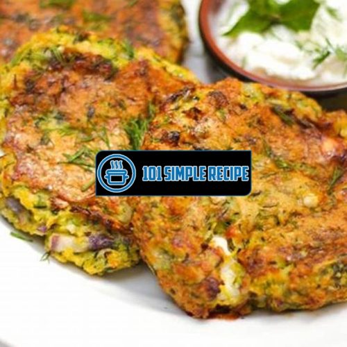 Delicious Courgette Fritters Recipe for Every Food Lover | 101 Simple Recipe