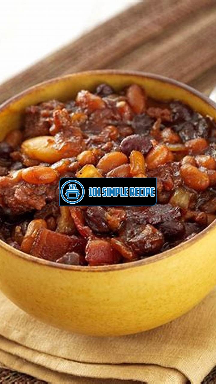 Delicious Cowboy Baked Beans Recipe | 101 Simple Recipe