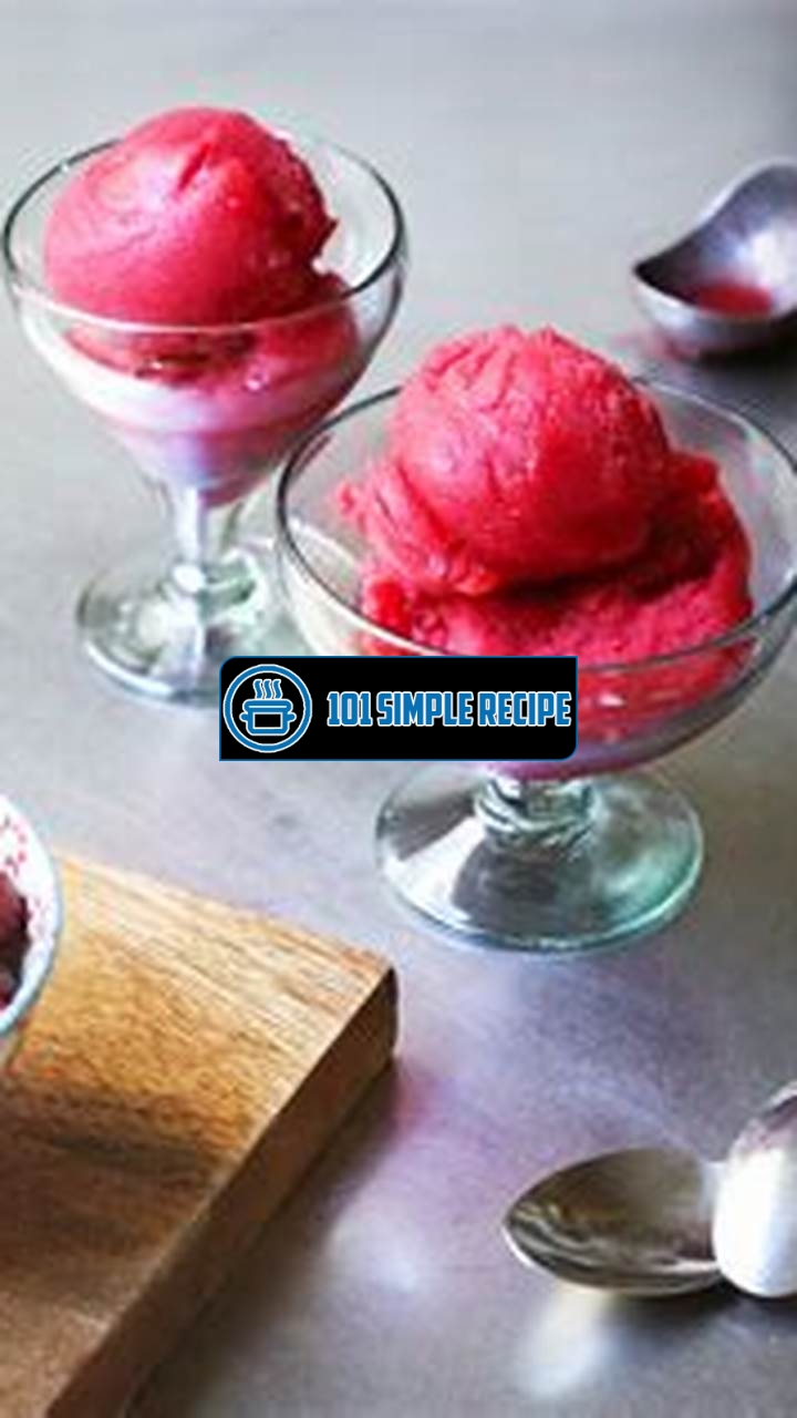 Delicious Cranberry Sorbet Recipe for Refreshing Treats | 101 Simple Recipe