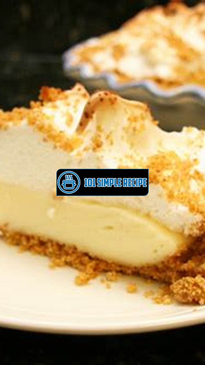 Delicious Cream Pie Recipe with Graham Cracker Crust | 101 Simple Recipe