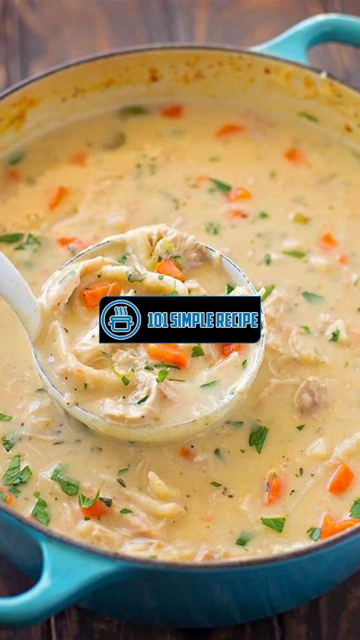 Creamy Chicken Noodle Soup: A Hearty Delight for Soup Lovers | 101 Simple Recipe