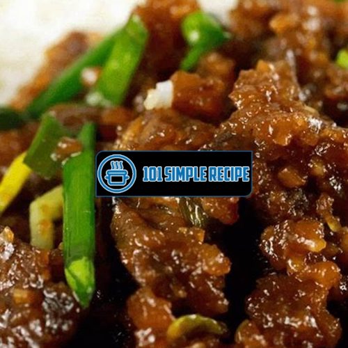 Indulge in the Irresistible Crispy Mongolian Beef | 101 Simple Recipe
