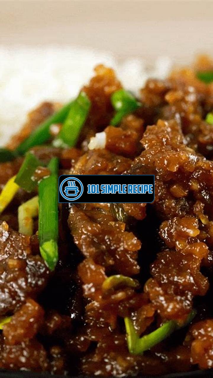 Deliciously Crispy Mongolian Beef Recipe | 101 Simple Recipe