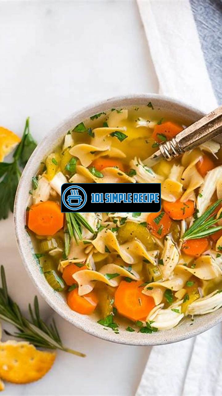 Delicious Crockpot Chicken Noodle Soup | 101 Simple Recipe
