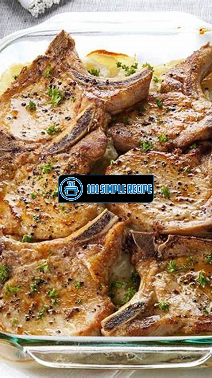 Delicious Crockpot Pork Chops and Scalloped Potatoes with Cream of Mushroom Soup | 101 Simple Recipe