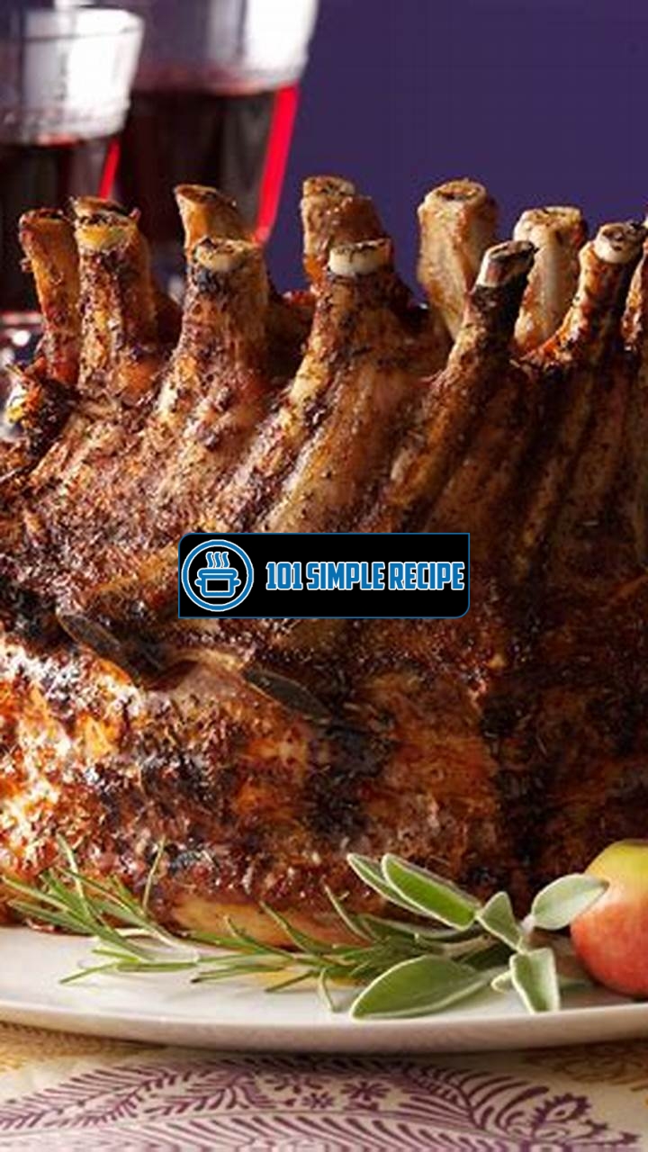 Elevate Your Dinner with a Delicious Crown Roast of Pork Recipe | 101 Simple Recipe