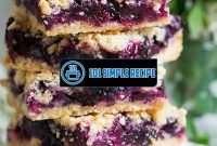 Delicious Blueberry Crumb Bars: A Sweet and Easy Recipe! | 101 Simple Recipe