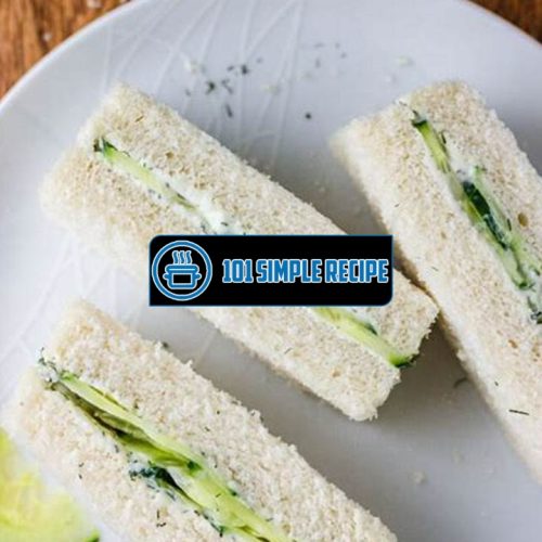 Discover the Easiest Cucumber Sandwiches Recipe | 101 Simple Recipe