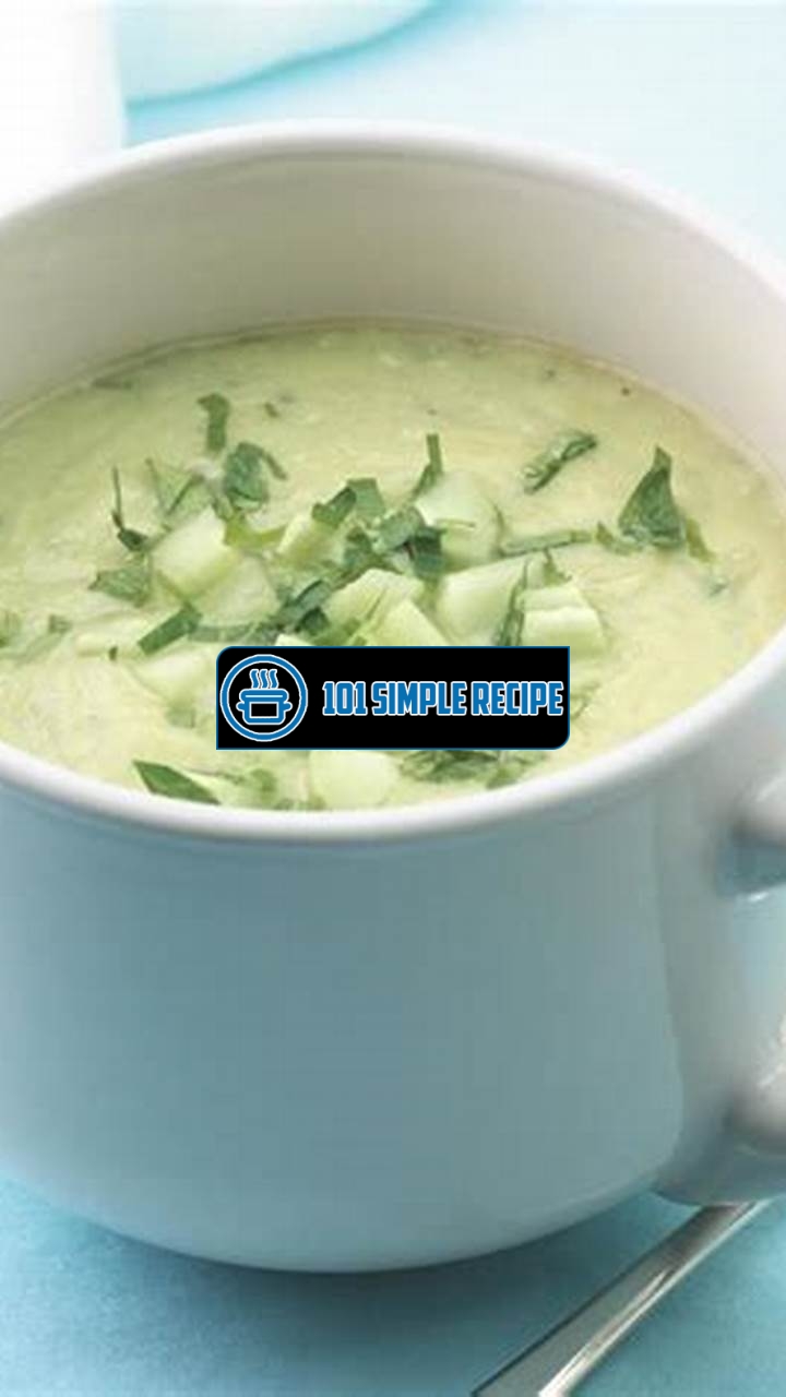 Deliciously Refreshing Cucumber Soup for Summer | 101 Simple Recipe