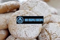 Delicious and Easy Danish Butter Cookies Recipe | 101 Simple Recipe