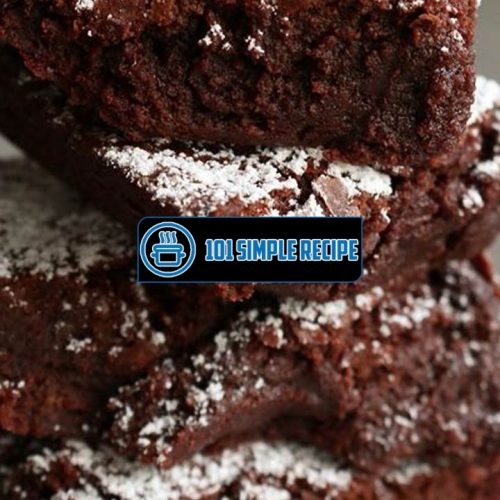 Indulge in Heavenly Dark Chocolate Brownies | 101 Simple Recipe