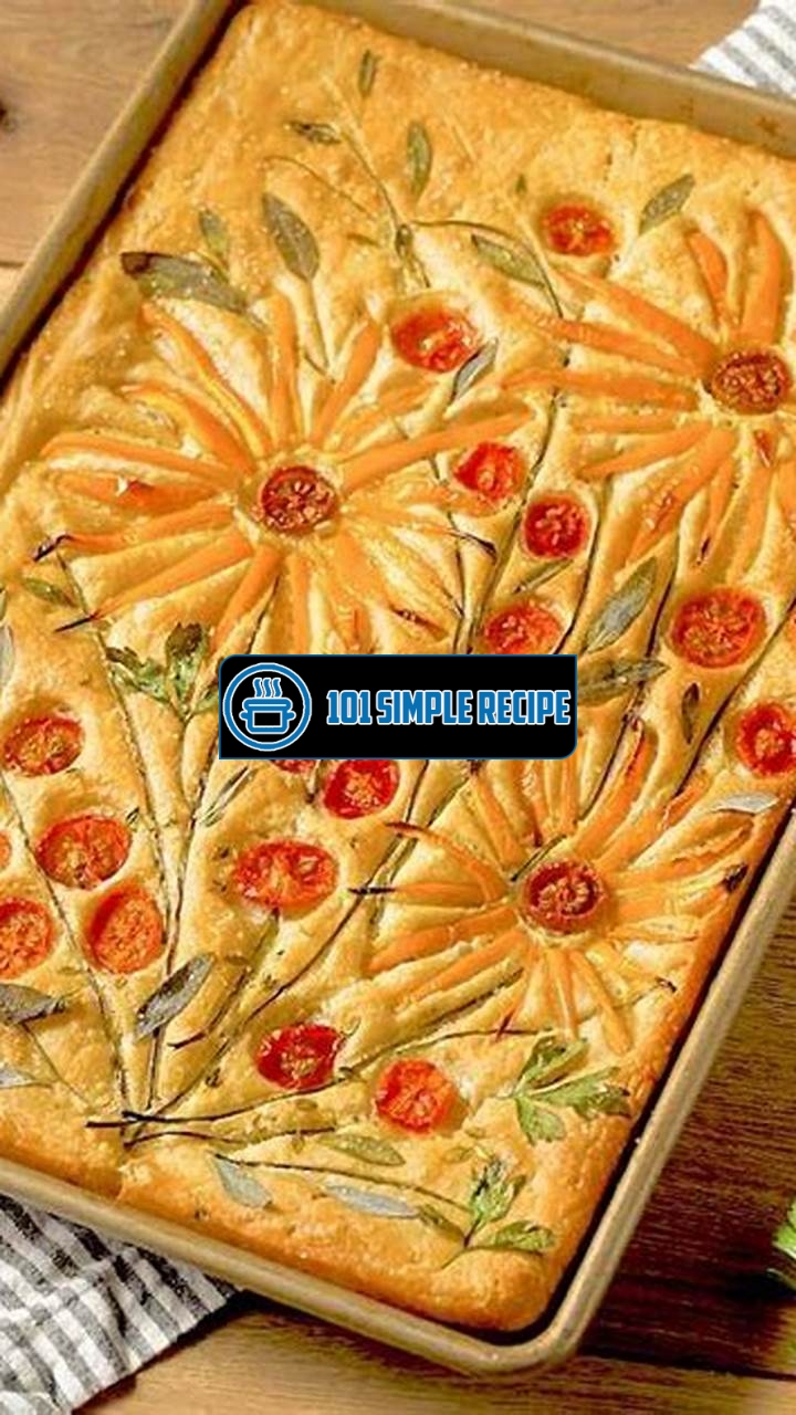 Elevate Your Culinary Skills with Decorated Focaccia Bread Art | 101 Simple Recipe