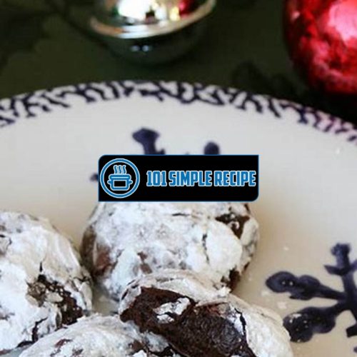 Indulge in the Irresistible Taste of Deep Dark Chocolate Crinkle Cookies | 101 Simple Recipe
